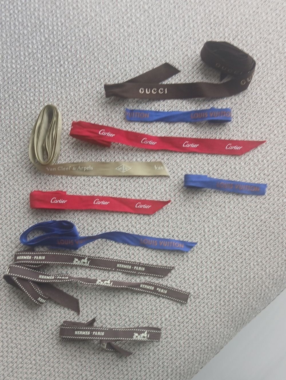 Gucci,Cartier, Louis Vuitton,Hermes,Van Cleef&Arpels Branded Ribbons